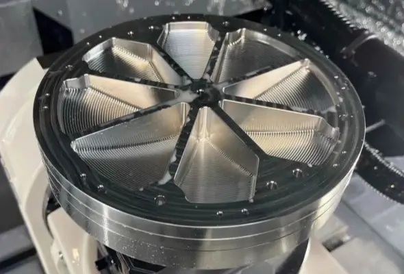 5 axis CNC machining of aluminum prototype part