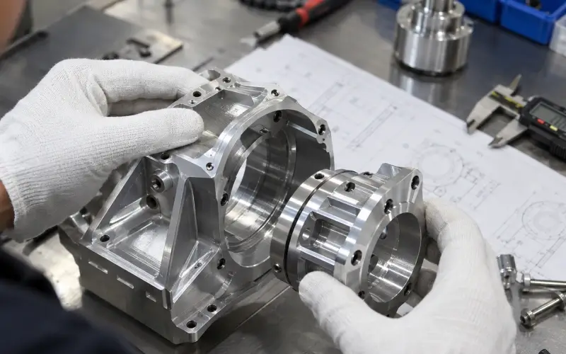CNC prototype machining parts assembly